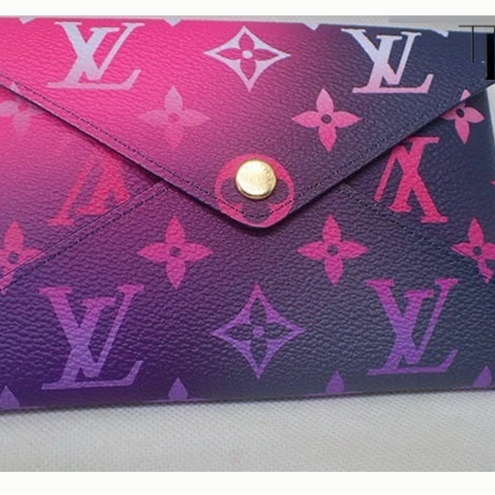 Louis Vuitton Vibrant Pink and Purple Monogram Clutch